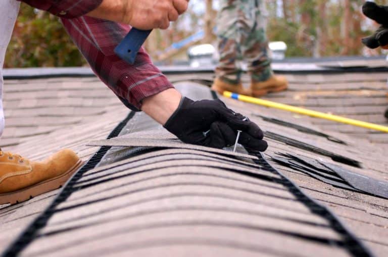 Residential Roofing Services Shoreview MN - Man Working On Roof