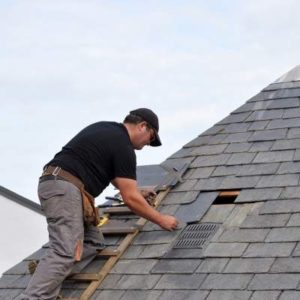 Residential Roofing Services Andover, MN Residential Roofing Services Andover MN - Roof Repairman Working on Shingles