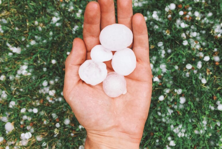 What does hail damage do to a roof?